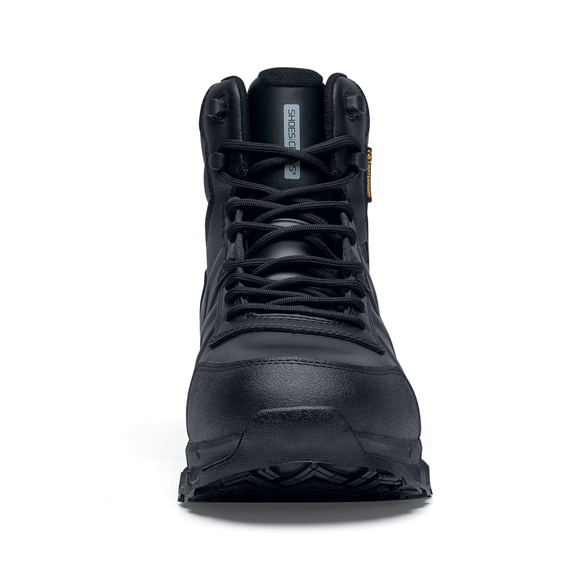 The Callan Mid O2 SRC CI HI ESD safety boot has TripGuard technology, waterproof materials and a durable slip-resistant outsole, seen from the front.