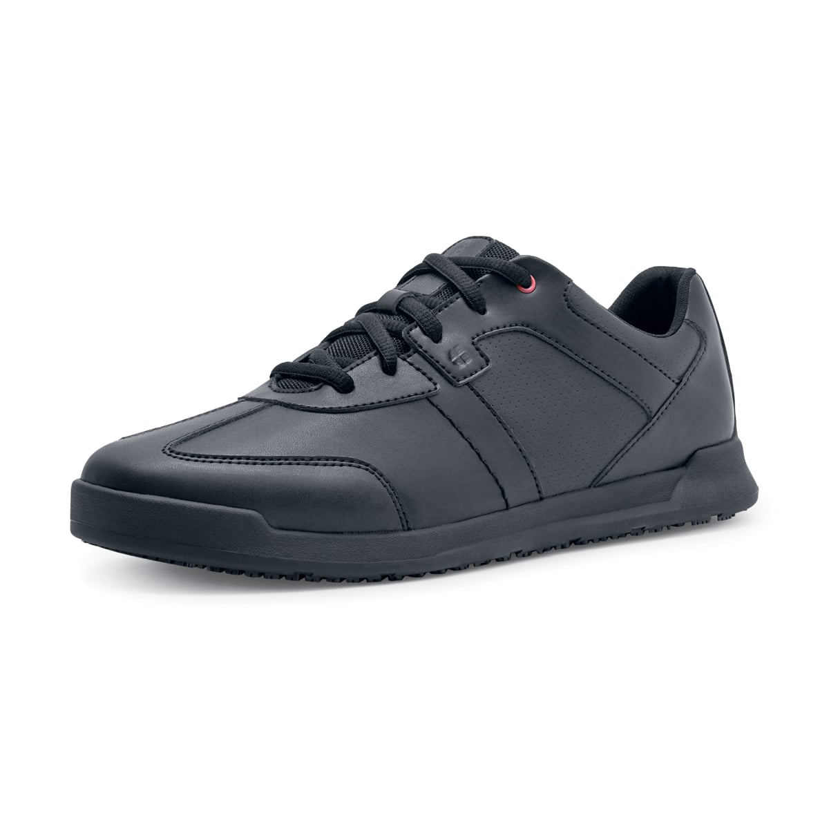 The Freestyle II from Shoes For Crews is a slip-resistant shoe featuring a removable cushioned insole, seen from the left profile.