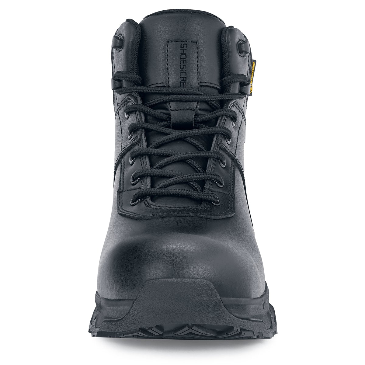The Engineer IV CT from Shoes For Crews is an slip-resistant safety shoe designed to provide unbeatable comfort and protection throughout the working day,  seen from the front.