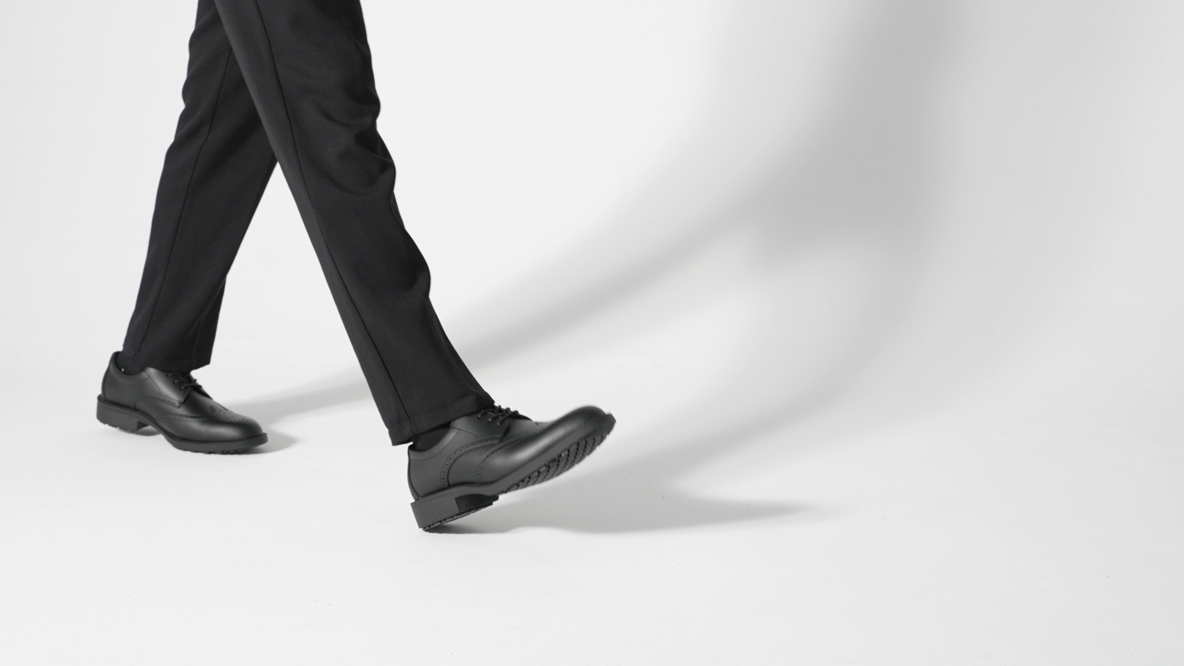 The Executive Wing Tip IV from Shoes For Crews, is an slip resistant dress shoe with a water resistant breathable leather upper to provide industry leading levels of grip and durability, product video.